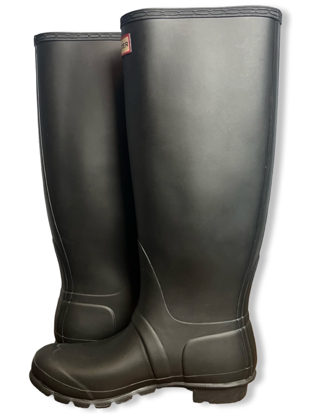 Hunter Original Tall Matte Black Waterproof Rain Boots Women's US 9 EU 40 - Picture 3 of 9